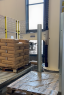 De Bentoniet Fabriek Europack Winner 300 robotpalletiser met pallettransport