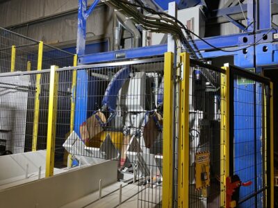 De Technipes Tecno FF ventielafzakker aan het werk in de verpakkingslijn van Steinweg.
